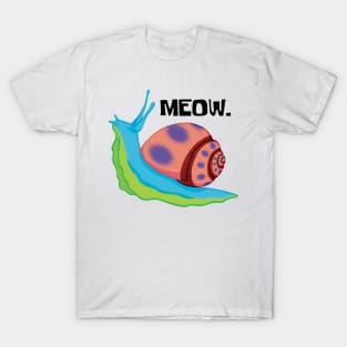 Gary The Snail - Meow. T-Shirt